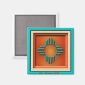 ニューメキシコUSA マグネット (正面/裏面)