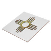 ニューメキシコZiaサンシンボル タイル (側面)