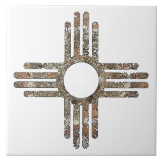 ニューメキシコZiaサンシンボル タイル (正面)