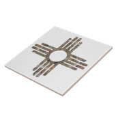 ニューメキシコZiaサンシンボル タイル (側面)