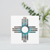 ニューメキシコZiaサンシンボル 招待状 (スタンド正面)