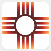 ニューメキシコZiaサンファイア スクエアシール (正面)