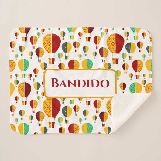 ニューメキシコZia熱気球 シェルパブランケット (正面(横))