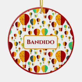ニューメキシコZia熱気球 セラミックオーナメント