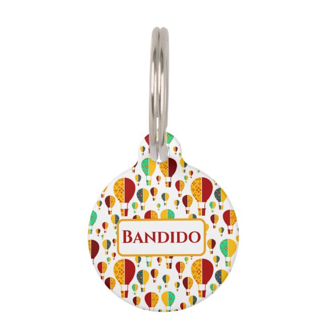 ニューメキシコZia熱気球 ペット　ネームタグ (正面)