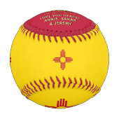 ニューメキ最高のシコパパ、愛国的なアメリカ国旗 野球ボール (正面)