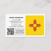 ニューメモダンキシコビジネスカード国旗/アメリカ 名刺 (裏面)
