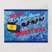ニューメリーメキシコ国旗のクリスマスポストカード シーズンポストカード (正面)