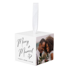 ニューメリーリ結婚したウェッドさん写真3 キューブオーナメント