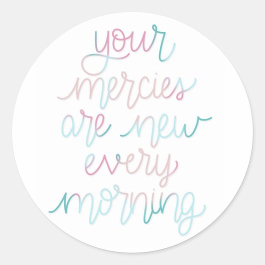 ニューメルシーズパステルラウンドステッカー ラウンドシール (正面)