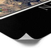 ニューメロネス湖カリフォルニア衛星ポスターマップ ポスター (角)