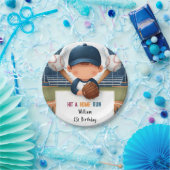 ニューメンズボールウッドゲームチーム野球1回目の誕生日 ペーパープレート (パーティー)