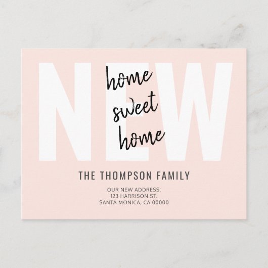 ニューモダンはっきりしたホームスイートホーム 案内ポストカード (正面)