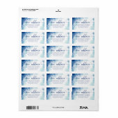 ニューモダンアドレス冬差出人住所ラベル ラベル (フルシート)