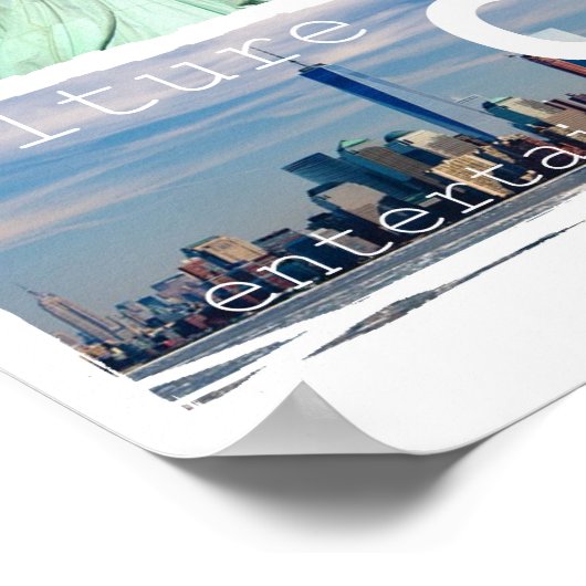 ニューモダンエレガントヨークシティニューマンハッタン ポスター (角)