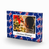 ニューモダンジーランド国旗のクリスマス記念 フォトブロック (右)