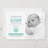 ニューモダンス造幣局ベビー誕生写真発表 案内状 (正面)