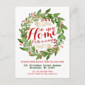 ニューモダンホームホリデーズクリスマスリースムービング 案内ポストカード (正面)