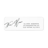 ニューモダンホーム差出人住所ラベル ラベル (正面)