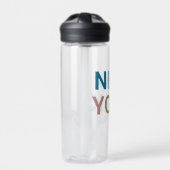 ニューモダンヨークカラフル文字 ウォーターボトル (正面)