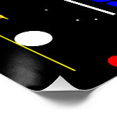 ニューモダンヨーク幾何形状抽象芸術 ポスター (コーナー)