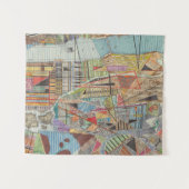 ニューモダンヨーク1の地図 タペストリー (正面(横))