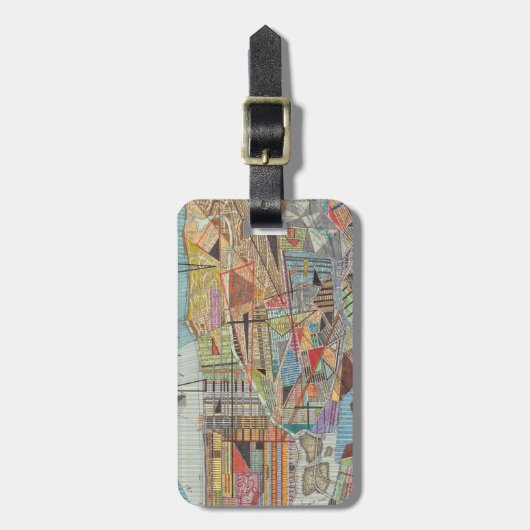 ニューモダンヨーク1の地図 ラゲッジタグ (正面縦)