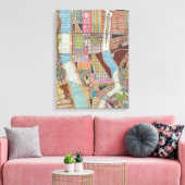 ニューモダンヨーク2の地図 キャンバスプリント (インサイチュ (リビング))