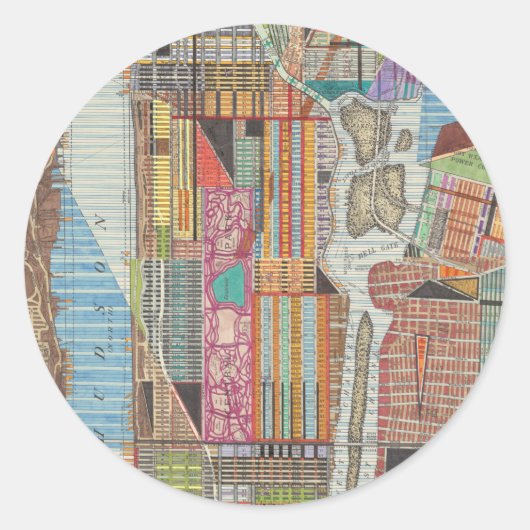 ニューモダンヨーク3の地図 ラウンドシール (正面)