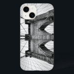 ニューユアシティブルックリンブリッジ Case-Mate iPhone 14ケース<br><div class="desc">ニューヨーク市ブルックリン橋は、建築詳細クラシックのタイムレスな白黒の写真を閉じる。幾何クール構造エレガントデザイン</div>
