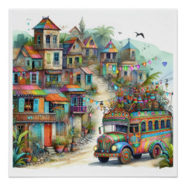 ニューユニークハイチ、アルバ、アンティグア ポスター