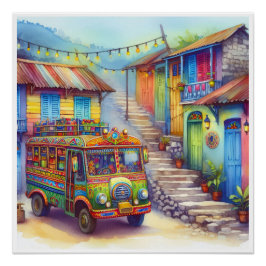 ニューユニークハイチ、アルバ、アンティグア ポスター