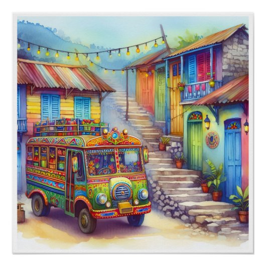 ニューユニークハイチ、アルバ、アンティグア ポスター (正面)