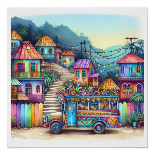 ニューユニークハイチ、アルバ、アンティグア ポスター (正面)