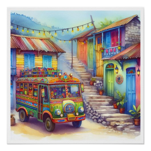 ニューユニークハイチ、アルバ、アンティグア ポスター (正面)