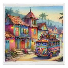 ニューユニークハイチ、アルバ、アンティグア ポスター