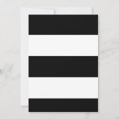 ニューヨルデイブパーティーの招待状 ブラック ホワイト ゴールド 招待状 (裏面)