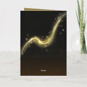 ニューヨン・リフレクションカード – ブラック＆ゴールドデザイン カード (裏面)