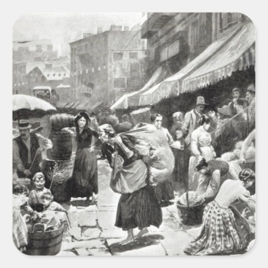 ニューヨーイタリアンクの桑の曲げ植民地 スクエアシール (正面)