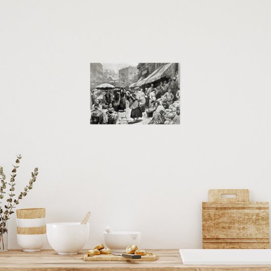 ニューヨーイタリアンクの桑の曲げ植民地 ポスター (キッチン)