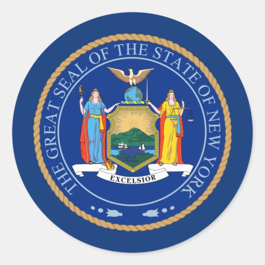 ニューヨーカーシール、ニューヨークのシール ラウンドシール (正面)