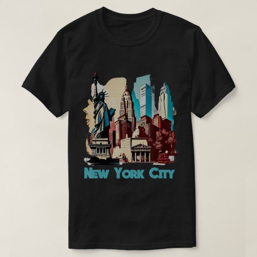 ニューヨーカープライドニューランドマークNYCお土産ニューヨー Tシャツ (デザイン正面)