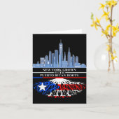 ニューヨーカー ハーフ プエルトリカン ニューヨークシティ プエルト カード (黄色い花)