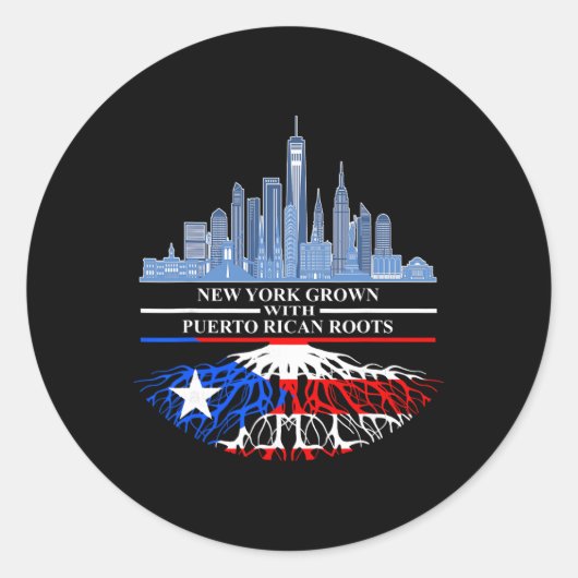ニューヨーカー ハーフ プエルトリカン ニューヨークシティ プエルト ラウンドシール (正面)