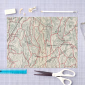 ニューヨークおよびコネチカットの自転車の道 薄葉紙 (クラフト)