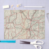 ニューヨークおよびコネチカット12の自転車の道 薄葉紙 (クラフト)