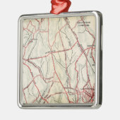 ニューヨークおよびコネチカット6の自転車の道 メタルオーナメント (左)