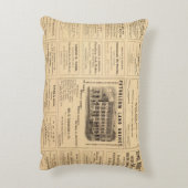 ニューヨークおよびペンシルバニアの油広告 アクセントクッション (裏面(縦))