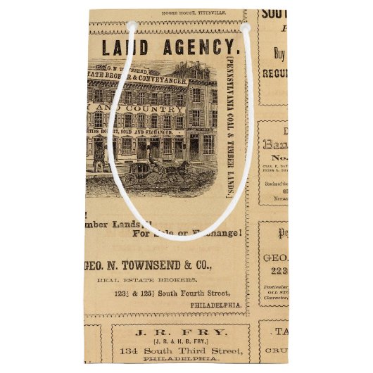 ニューヨークおよびペンシルバニアの油広告 スモールペーパーバッグ (正面)