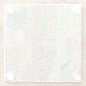 ニューヨークおよび近辺の地図 ガラスコースター (裏面)